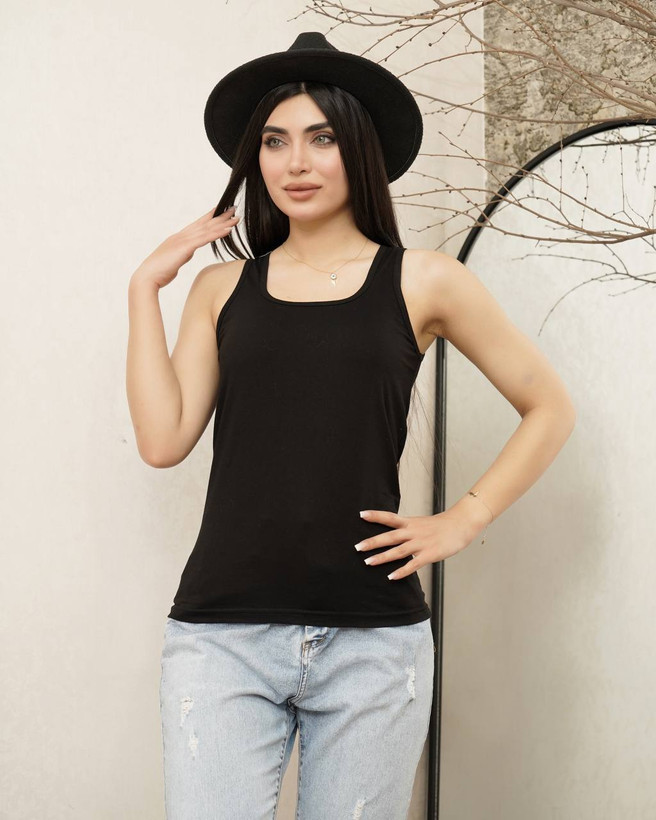 رکابی زنانه ترک سوپر پنبه کتان گونش